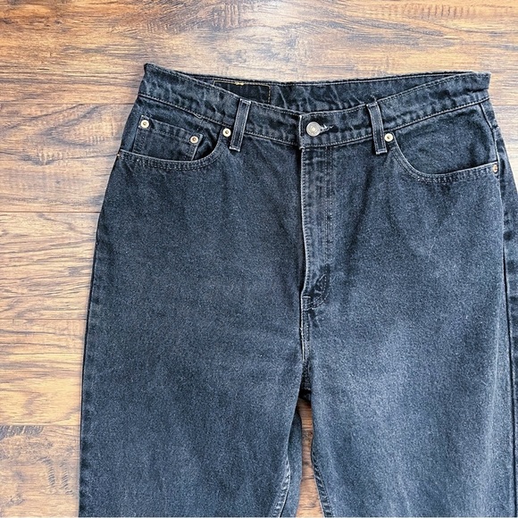 vintage • 90s Levi’s 512 jeans Slim Fit Tapered Leg black denim mom high rise - Picture 3 of 9